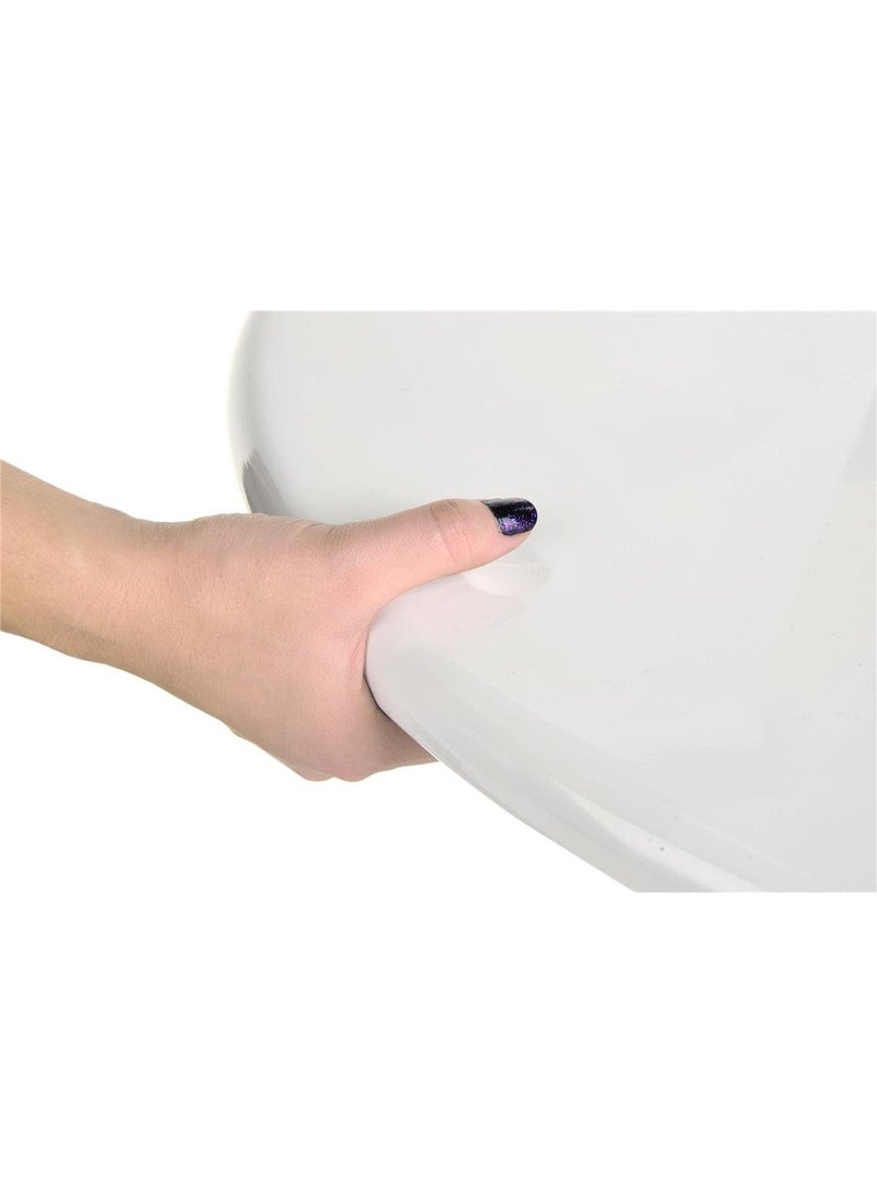 Displays2go Displays2go BRTBLBF1W Adjustable Pub Table with 360 Degree Rotation 24 Inch White  - Image 3