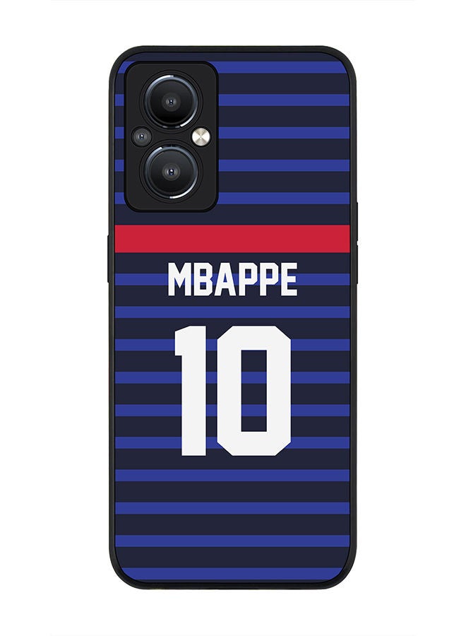 Stylizedd Rugged Black edge case for OnePlus Nord N20 5G Slim fit Soft Case Flexible Rubber Edges Anti Drop TPU Gel Thin Cover - Football Team - France Player Name - Mbappe - Image 1