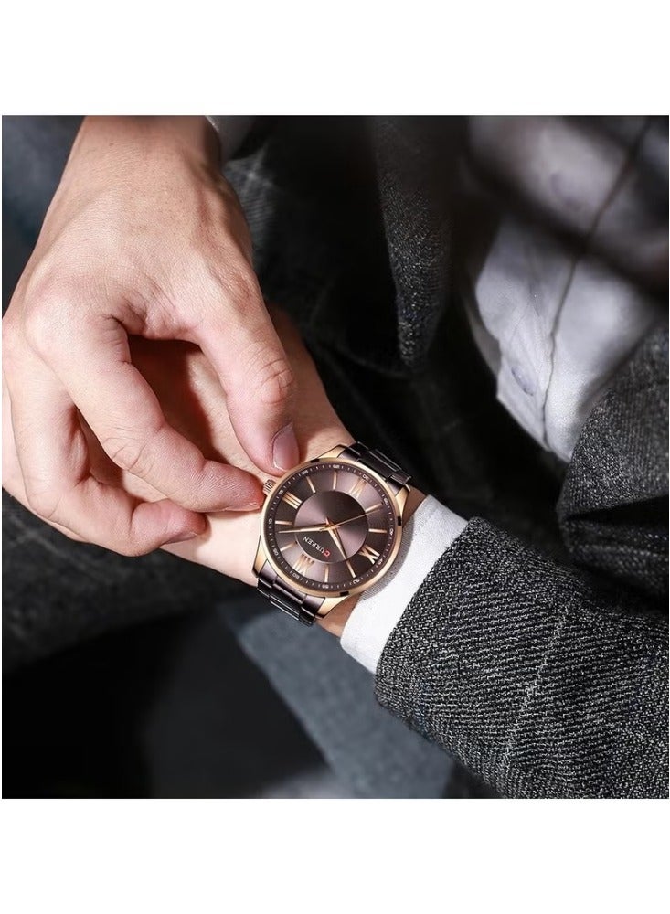 CURREN 8383 Original Brand Stainless Steel Band Wrist Watch For Men - Image 2