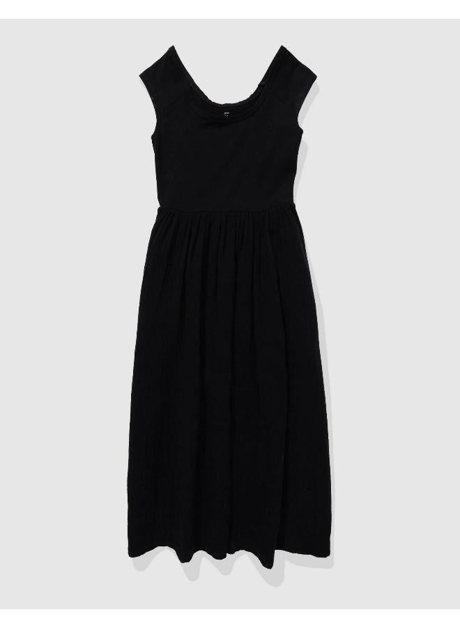 آري من امريكان ايجل فستان ميدي أسود كلاسيكي - Image 3