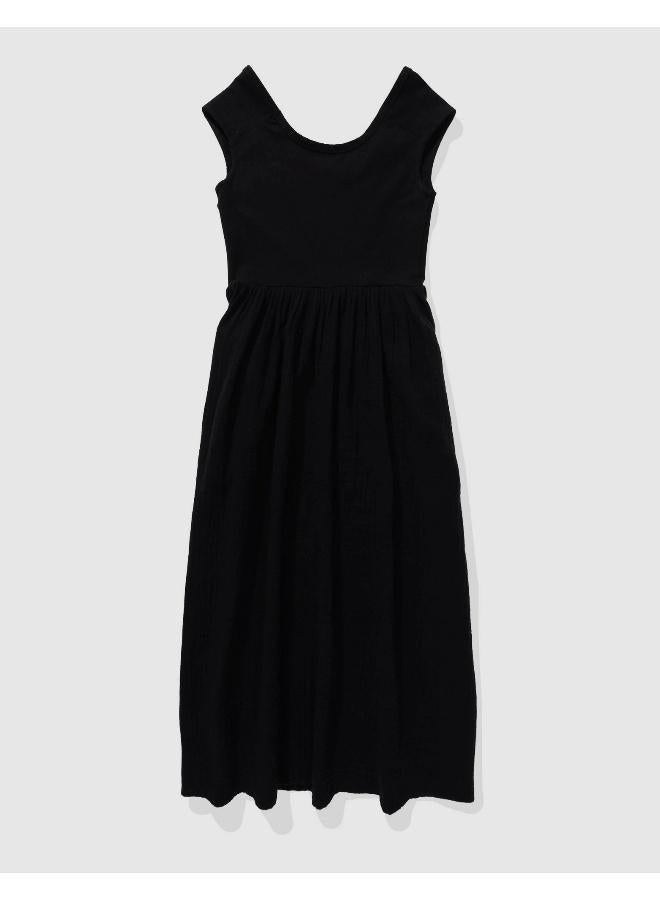 آري من امريكان ايجل فستان ميدي أسود كلاسيكي - Image 2