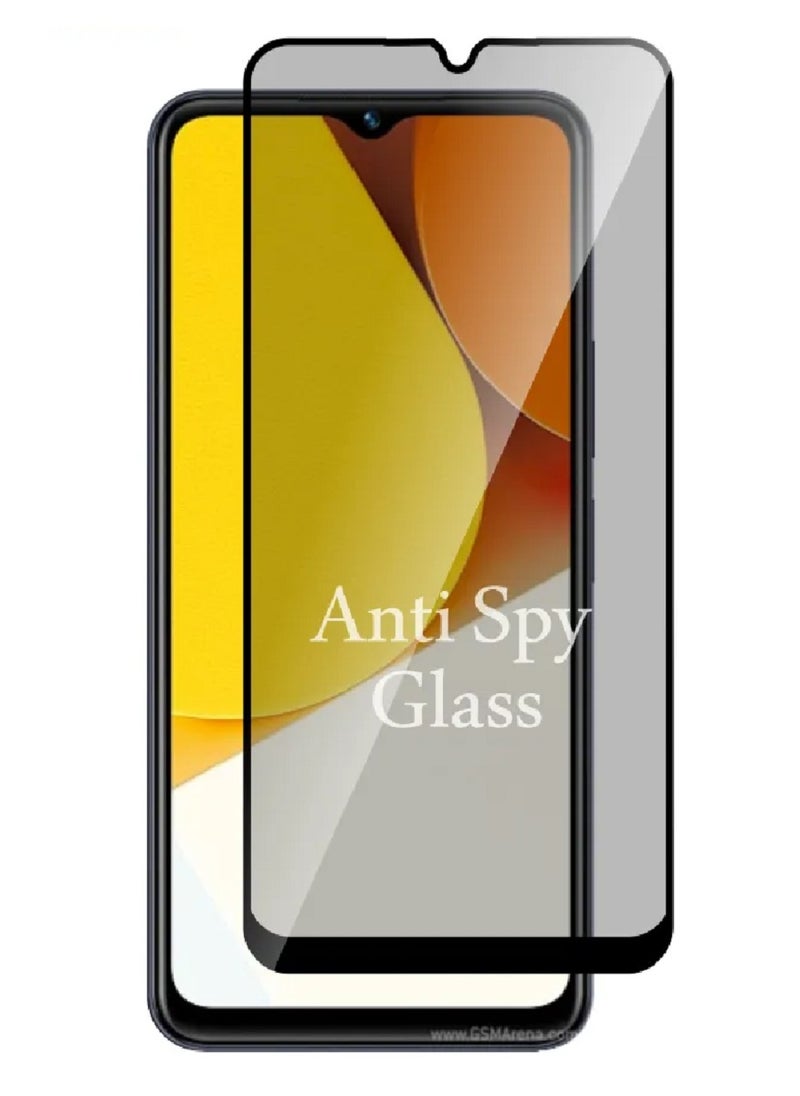 Super Tempered Glass Screen Protector Anti-Spy Privacy Designed For vivo Y35 Full Screen Coverage And Bubble Free - Image 1