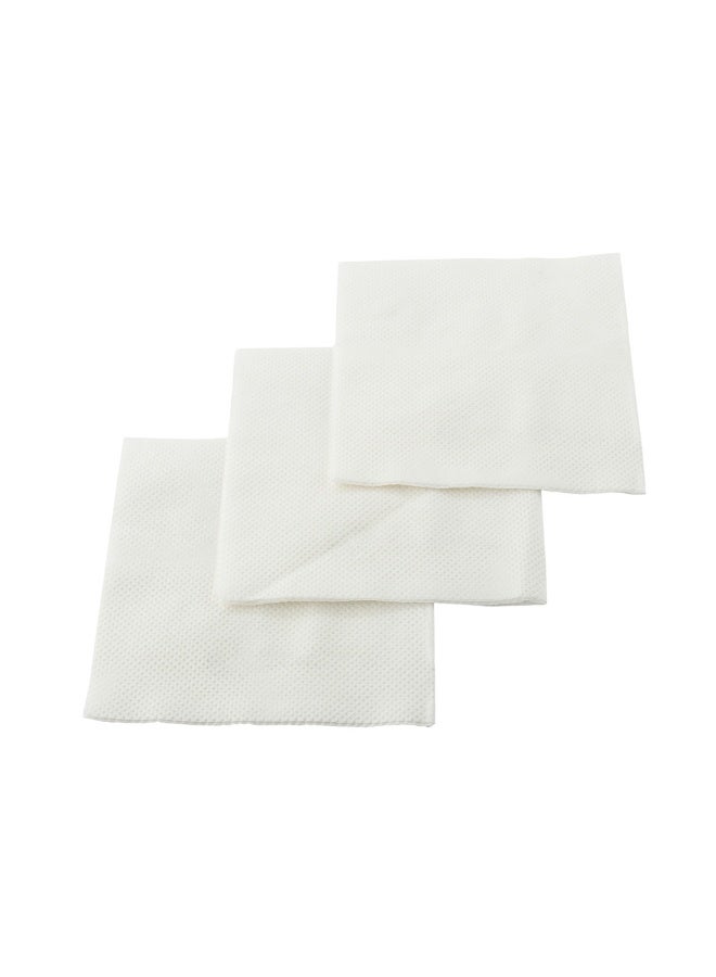 Restaurantware Luxenap Micropoint 2-Ply Cocktail Beverage Napkins - Soft and Durable 8" x 8" White Paper Napkins - Disposable and Recyclable - 100-CT  - Image 2