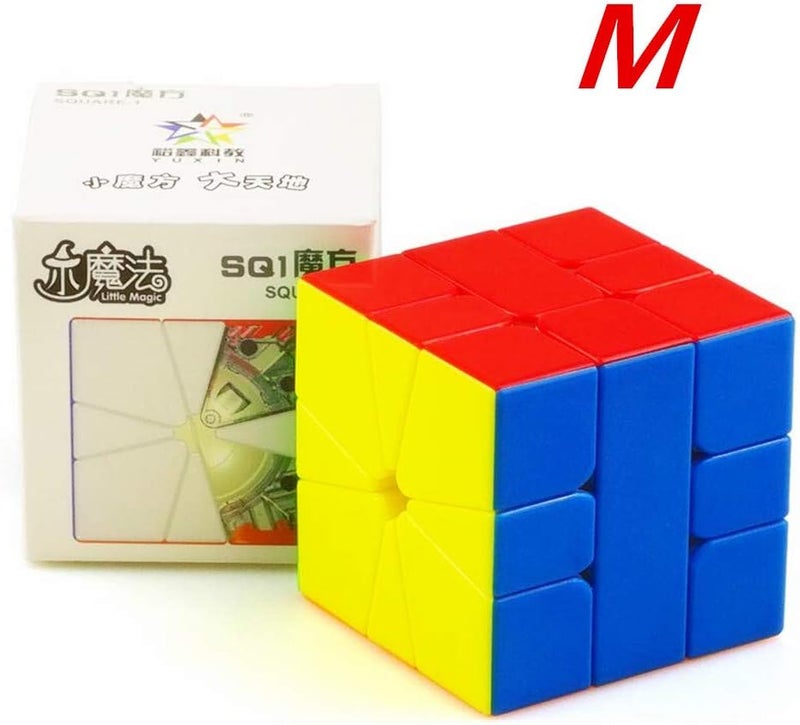 CuberSpeed CuberSpeed Yuxin Little Magic Square one Cube M Speed Cube Yuxin Square one SQ1 Magnetic Stickerless SQ 1 Cube  - Image 5