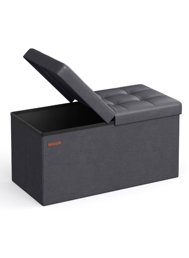 سونمجز مقعد قابل للطي، سعة 89 لترًا، أقصى حمولة 300 كجم، 38 × 76 × 38 سم، رمادي غامق - Image 2