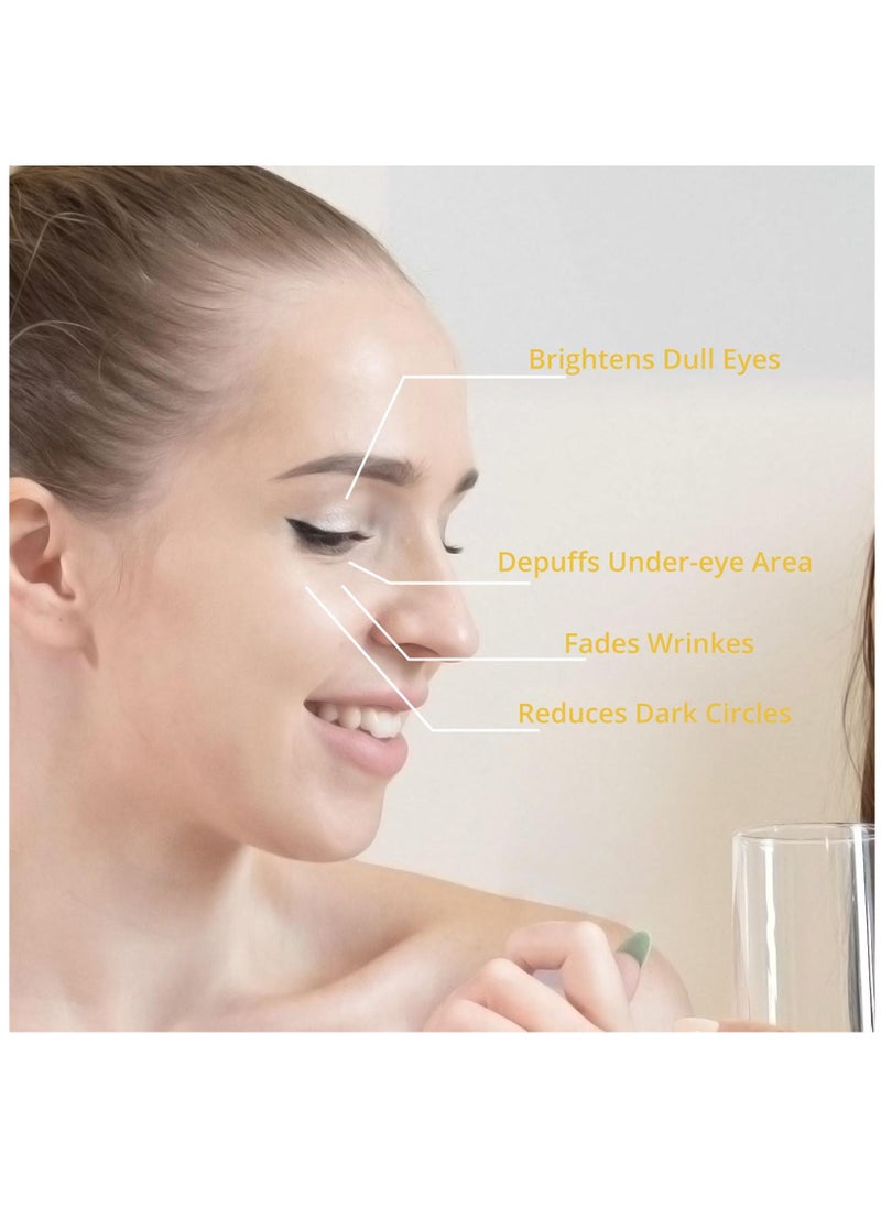 SAUVASINE - Turmeric Vitamin C Booster Eye Cream Dark Circle Remover & Puffy Eyes Bags Under Eyes Anti - Aging Eye Cream Eye Wrinkle Remover for Men & Women 15g - Image 1