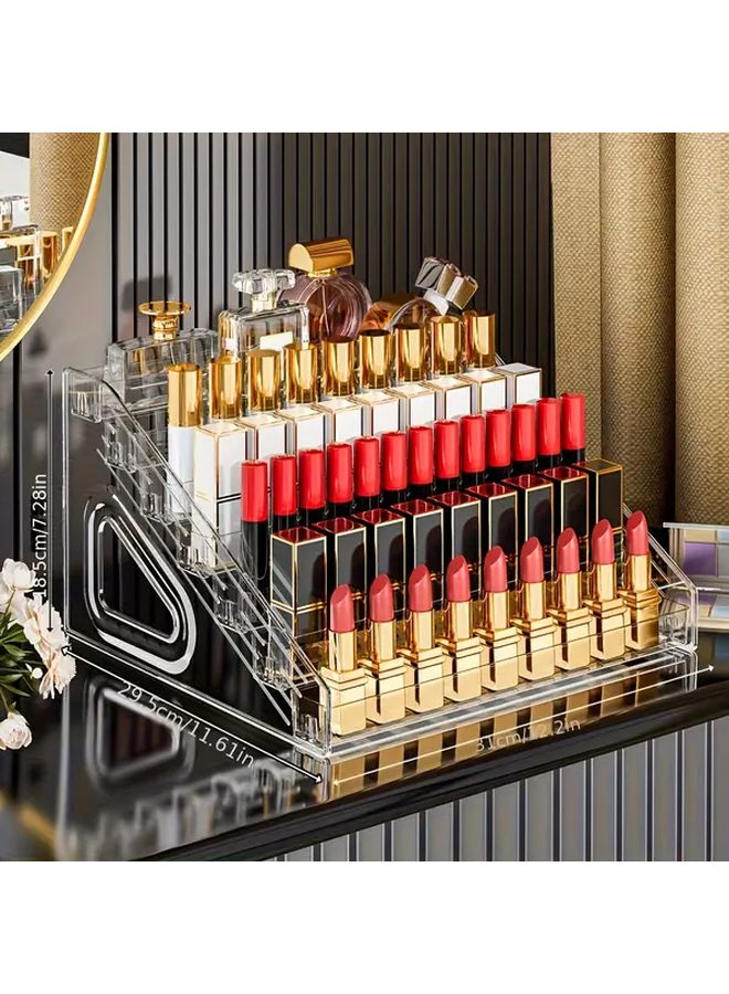7 Tier Acrylic Desktop Organizer For Cosmetics Jewelry Perfume Storage Display - Image 4