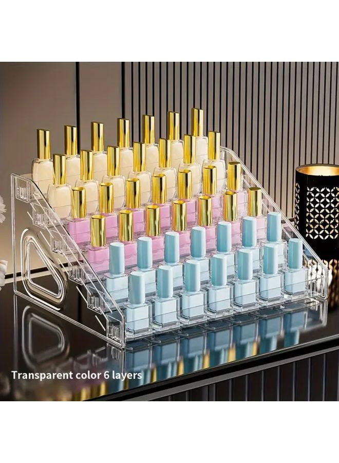 7 Tier Acrylic Desktop Organizer For Cosmetics Jewelry Perfume Storage Display - Image 3