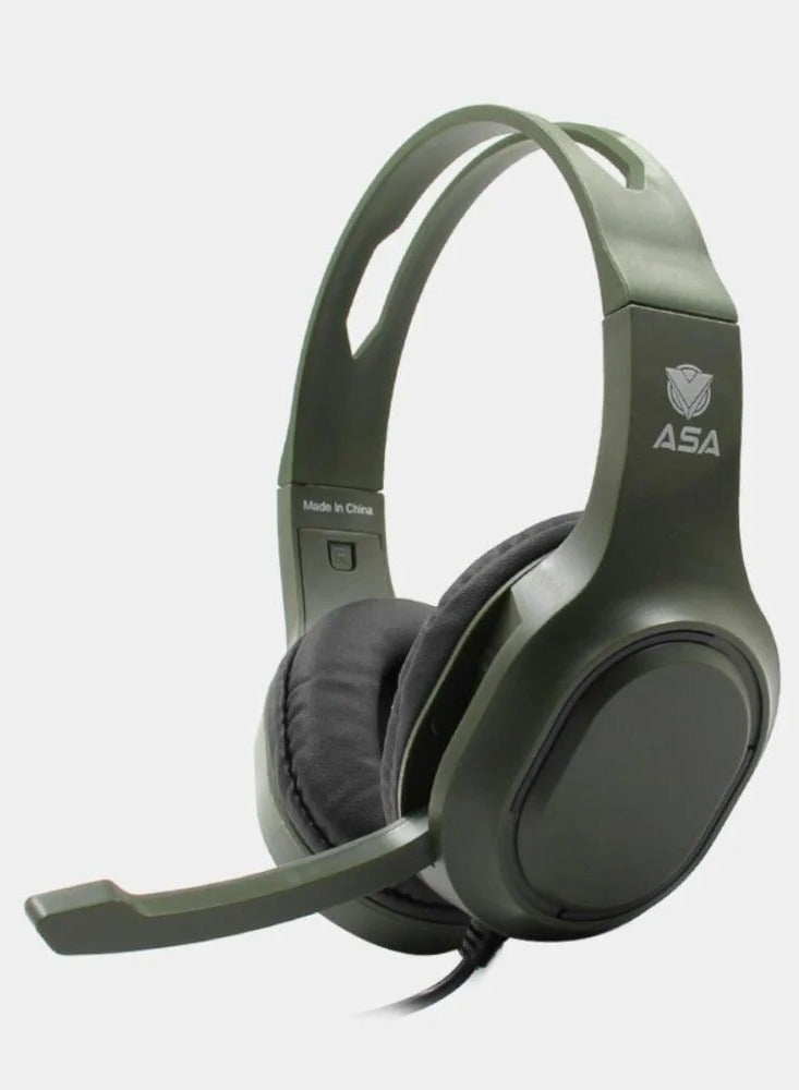 أيه أس أيه سماعة رأس ASA Coco للألعاب لجهاز PS4/PS5، عصابة رأس قابلة للتعديل اخضر - Image 2