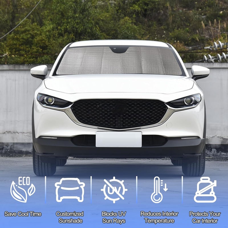 Qiosreui غطاء زجاج أمامي واقي من الشمس Qiosreui لسيارة مازدا CX-30 (2020-2024) - Image 3