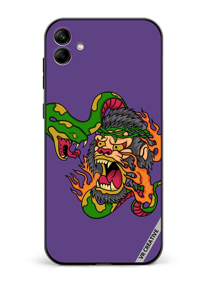 VR CREATIVE Protective Case Cover For Samsung Galaxy A04 King Kong Vs Snake Design Multicolour - Image 1