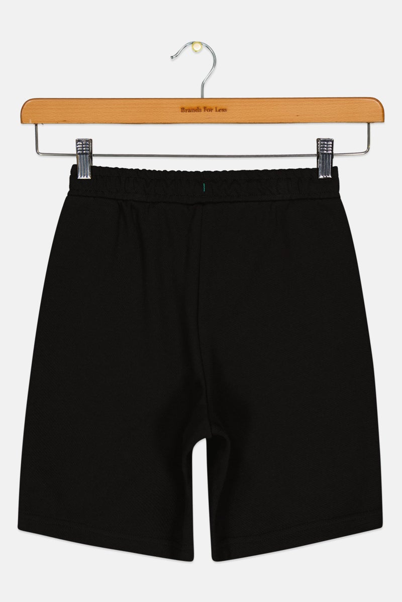 Puma x Mercedes AMG Kids Boy Drawstring Outdoor Shorts, Black - Image 3