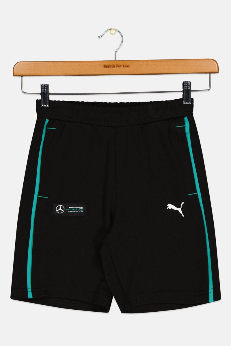 Puma x Mercedes AMG Kids Boy Drawstring Outdoor Shorts, Black - Image 2