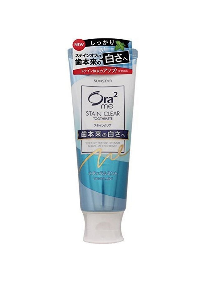 Ora2 Sunstar Ora2 Me Stain Clear Paste Natural Mint 130G  - Image 1