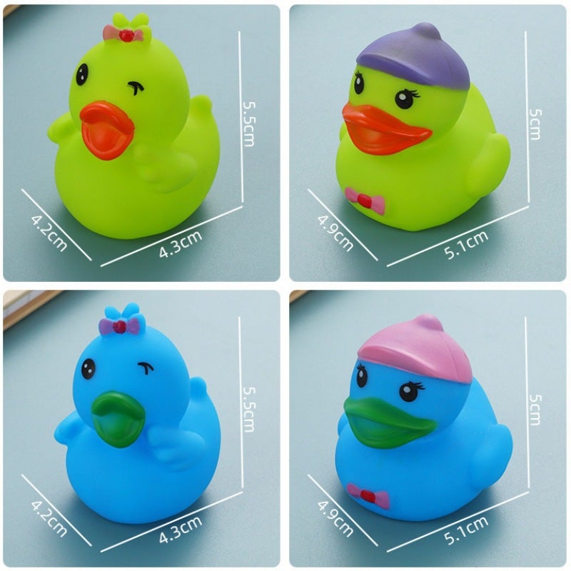 ألعاب بطة مطاطية ملونة للاستحمام للأطفال - Image 3