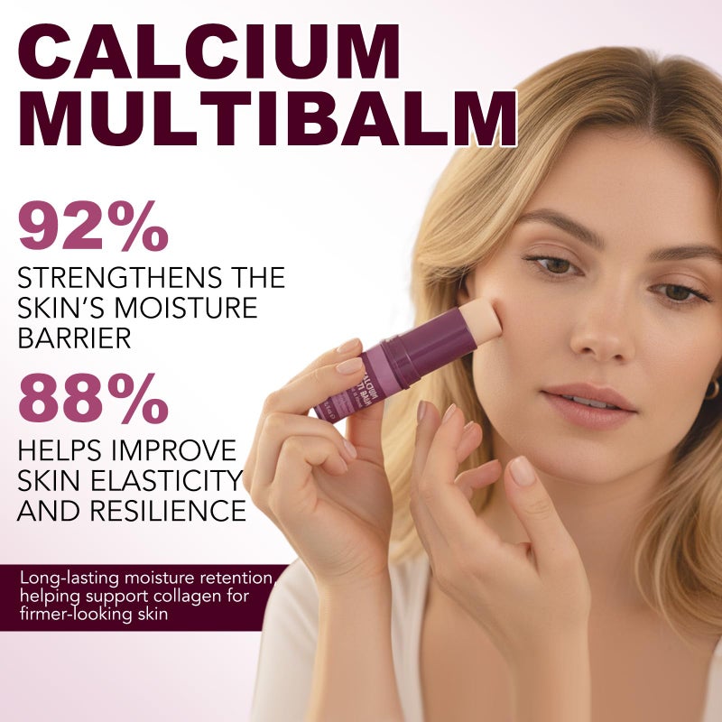 FANSHI 2PCS Calcium Multi Balm Stick, Calcium Volume Multi Balm Stick, Firming,Hydrating & Smoothing Collagen Moisturing Stick for Eyes, Face & Neck - Image 2