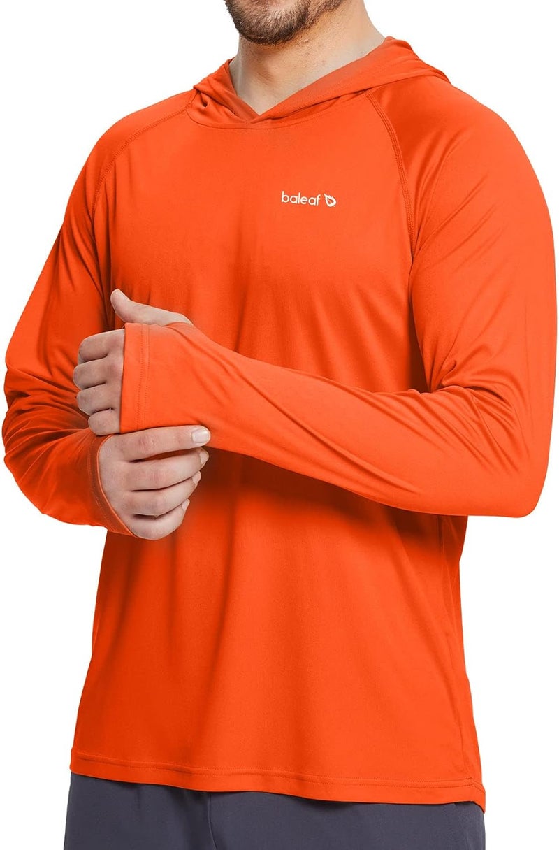 Baleaf Men's Sun Protection Hoodie Shirt UPF 50+ Long Sleeve UV SPF T-Shirts Rash Guard Fishing Swimming Lightweight - Image 2