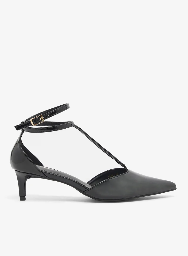 RAID Strap Detail Kitten Heel Pumps