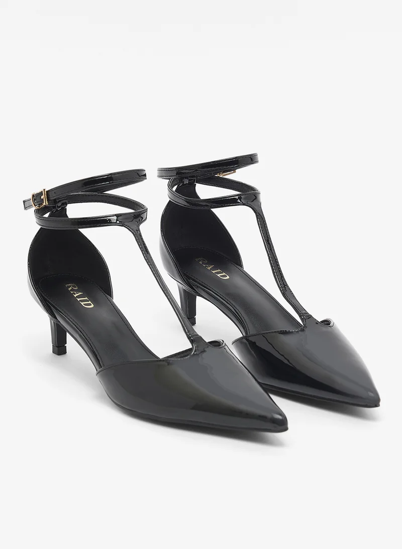 RAID  Strap Detail Kitten Heel Pumps for Women | Best Price UAE