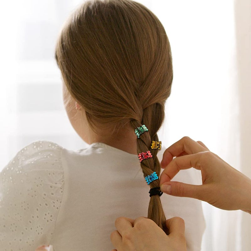 Yongdeli 50 PCS Mini Hair Claw Clipsï¼Œ Bangs Strong Grip Multifunction Clamp Clips. (Transparent color) - Image 3