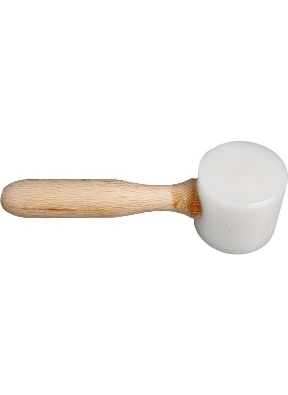 Artist Wooden Handle Plastic Mallet Leather Hand Tool Hammer  - Image 1