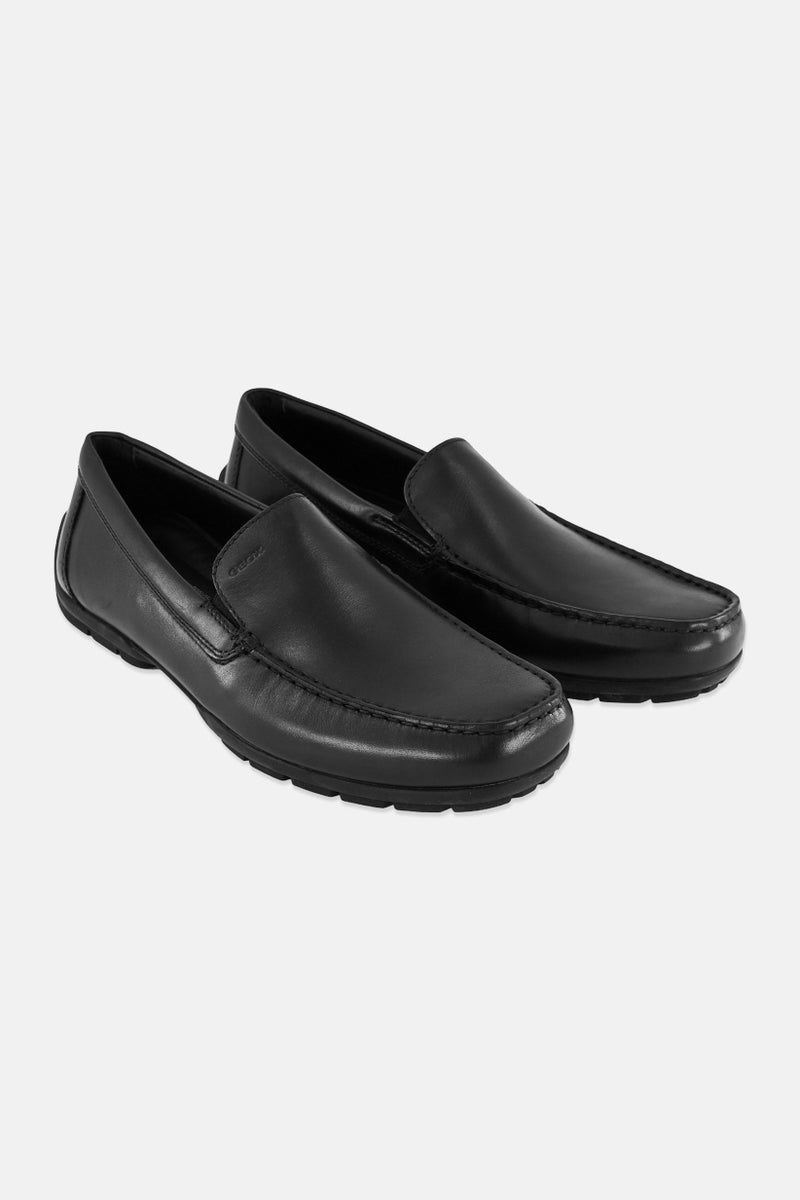 GEOX Men Moner W 2 Fit Slip On Loafers, Black  - Image 1