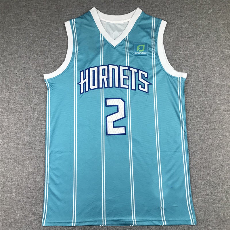 Spot New Season Hornets No. 2 1 # 33 Lamelo Ball Embroidered Basketball Jersey Vest - Image 1