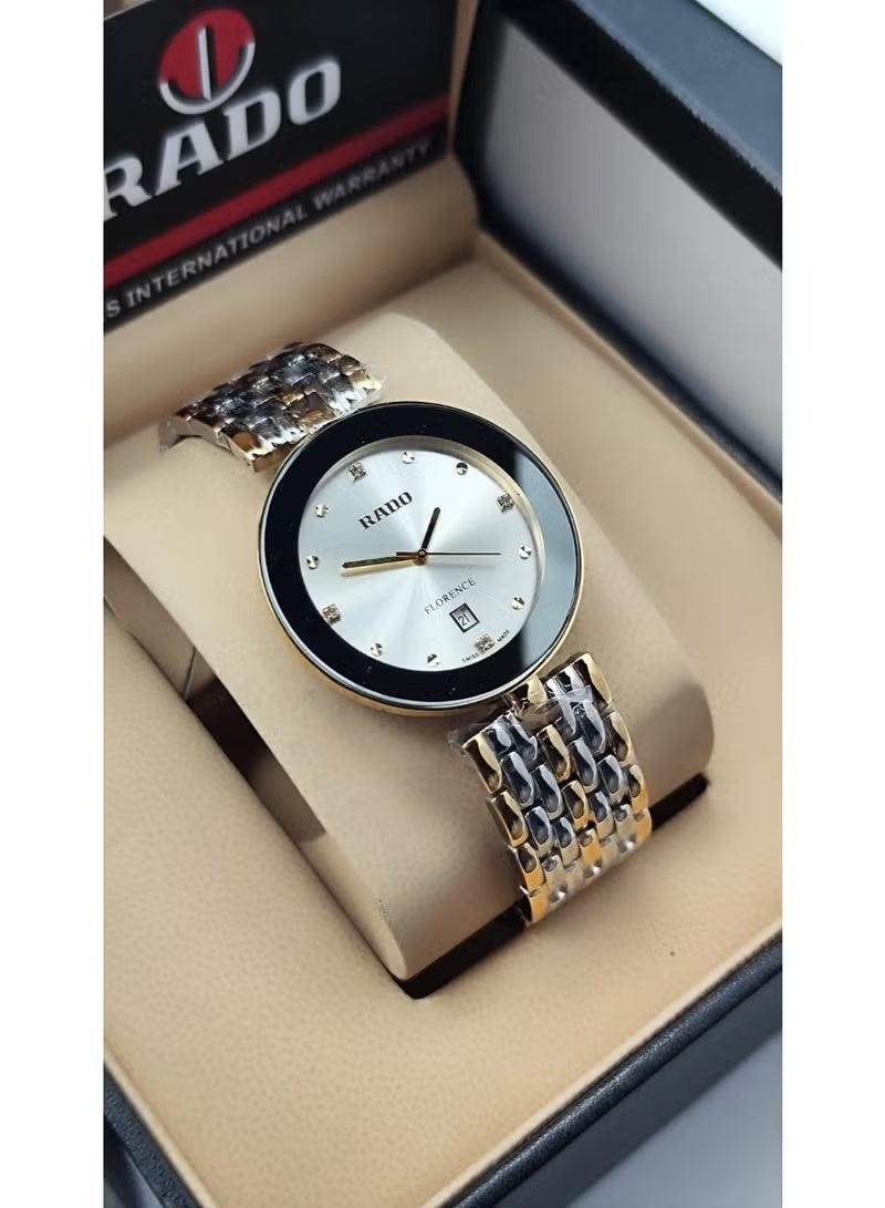 Rado men's watch, smooth strap, battery operated, new edition