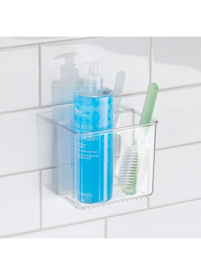 iDesign AFFIXX Plastic Wall Mount Organizer for Kitchen, Bathroom, Office, Bedroom, Garage, Craft Room, 3" x 6" x 5", Clear - Image 4