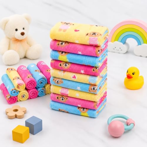 CLUZE Kids Super Soft Hanky Pack | Ultra Soft & Absorbent Baby Face Towels | Multipurpose Rumal for Children & Students | Lightweight, Daily Use & Machine Washable | Multicolour, 25X25 CM | Pack of 6 - Image 1