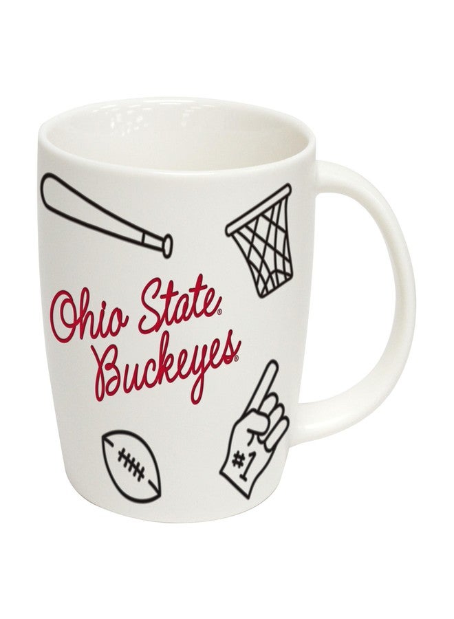 Logo Brands Ohio State 18oz Multi-Sport Playmaker Mug - Image 1