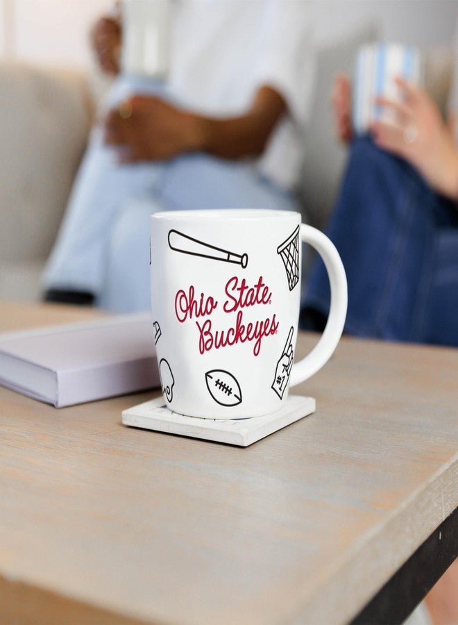 Logo Brands Ohio State 18oz Multi-Sport Playmaker Mug - Image 3