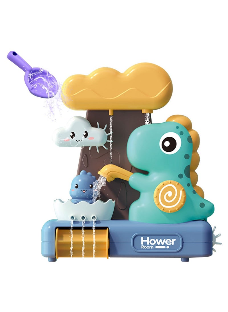 Hower - Dinosaur Baby Bath Toy for Toddlers Gift (2-5Years Kids)-Watering Shower Toy, Fun Spinning Gear for Toddler or Baby Bath Time Sensory Development &Cognitive-Bath Tub Toys - Image 1