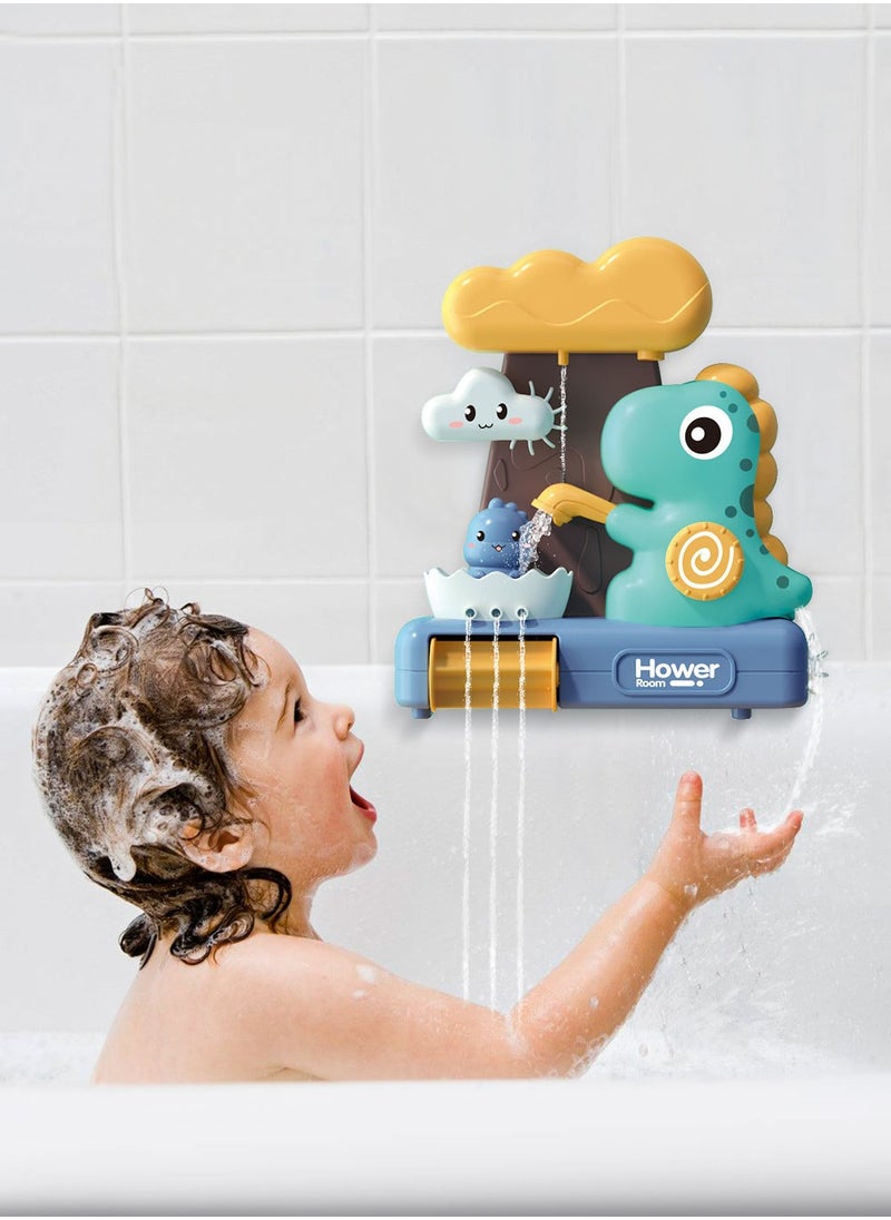Hower - Dinosaur Baby Bath Toy for Toddlers Gift (2-5Years Kids)-Watering Shower Toy, Fun Spinning Gear for Toddler or Baby Bath Time Sensory Development &Cognitive-Bath Tub Toys - Image 1