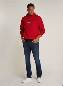 TOMMY HILFIGER Men's New York Logo Hoodie - Cotton blend, Red  - Image 3