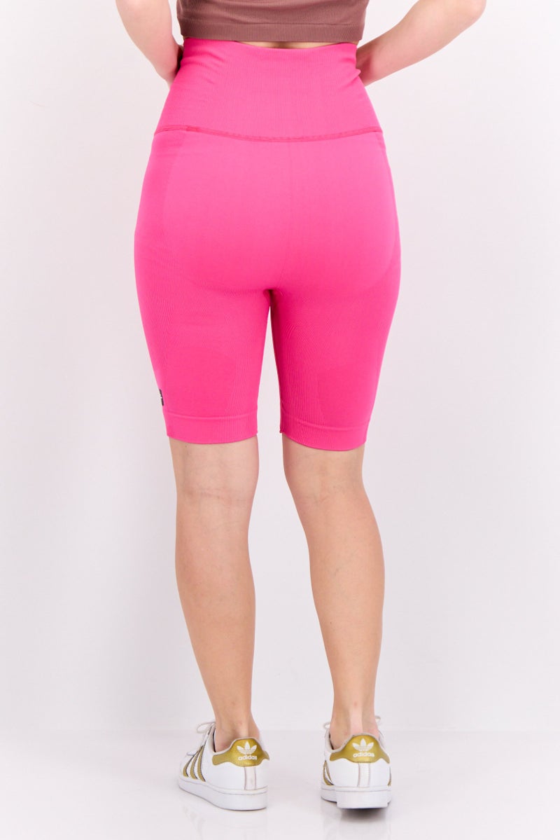 Adidas Women Plus Size Training Shorts, Pink  - Image 4
