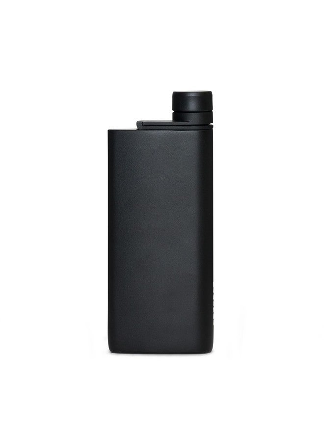 MiiR Aero Flask Classic Durable Stainless Steel Wide Mouth, 8oz Black - Features Ergonomic Design & Attached Hatchback Cap for Easy Refills on the Go - Image 1