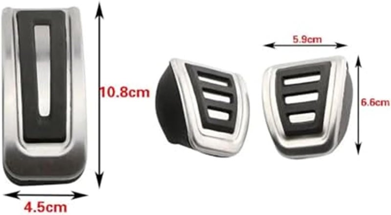 Yurefax Brake Clutch Pedal Pad Set for VW Models - Image 2