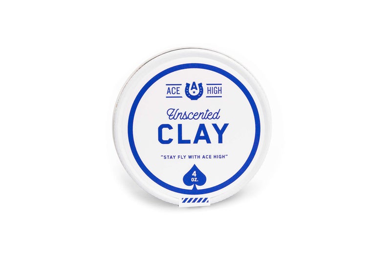 ace high Unscented Hair Clay, Strong Hold, Satin to Matte Finish, Adds Texture and Thickness, 4oz - Image 2