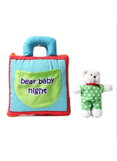 ماركة غير محددة كتاب قماشي ثلاثي الأبعاد من Cubs Baby Baby وقت النوم كتاب قصة تفاعلية بين الوالدين والطفل كتاب قماشي لتعليم ما قبل المدرسة - اللون: كتاب قماشي على شكل زهرة ثلاثي الأبعاد  - Image 3