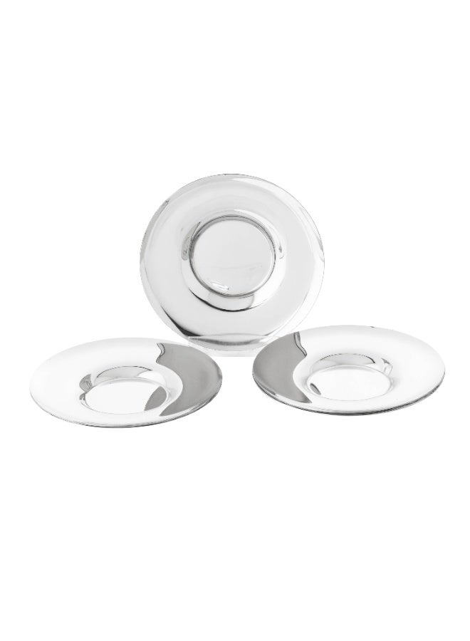 Maxima Stainless Steel Cup Saucer Set 6 Pcs - Image 1