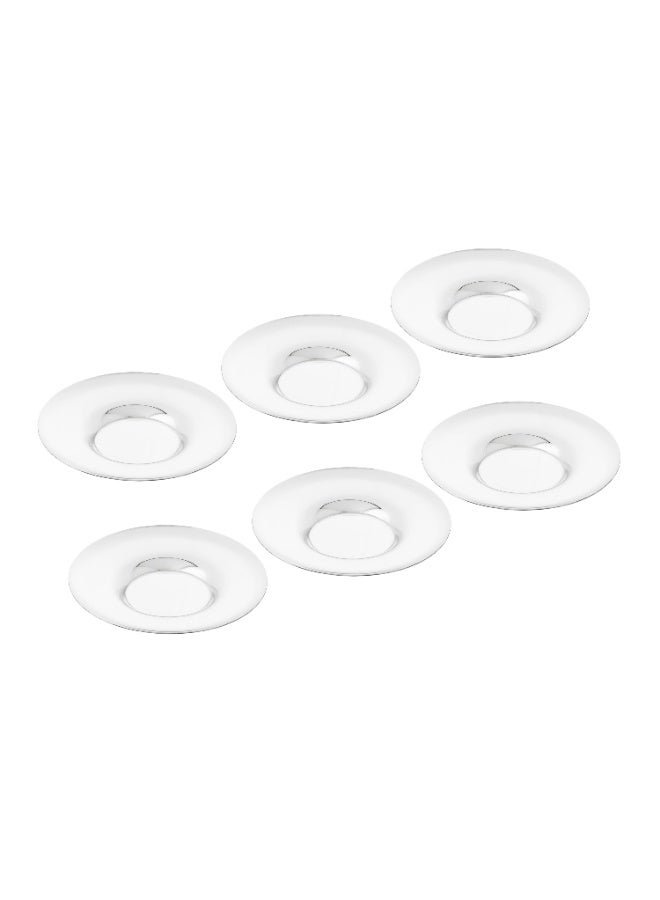 Maxima Stainless Steel Cup Saucer Set 6 Pcs - Image 2