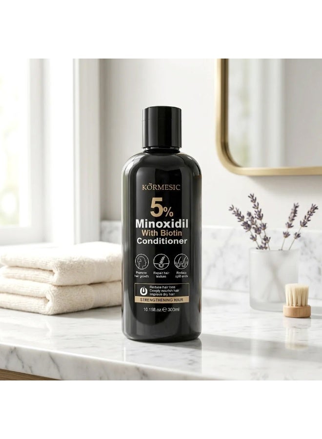Kormesic Minoxidil 5% Deep Nourishing Hair Conditioner – Salon Quality Hair Care Treatment, Supports Thicker Hair Appearance, Improves Hair Elasticity, Strengthens Roots, Moisturizes Dry Hair and Enhances Overall Hair Health - Image 3