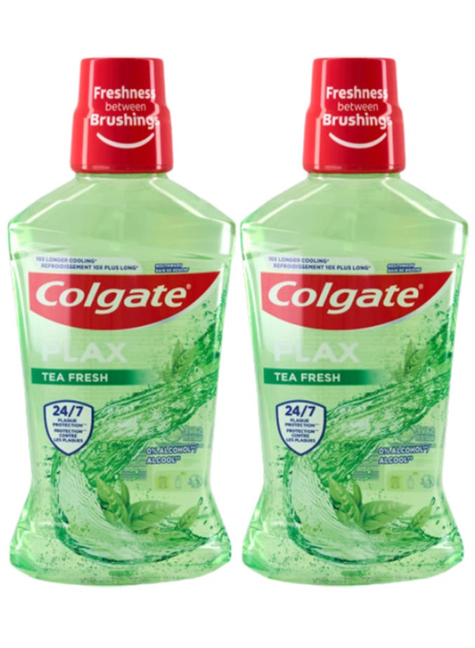 Colgate Pack Of 2 Colgate Plax Fresh Tea 250ml - Image 3