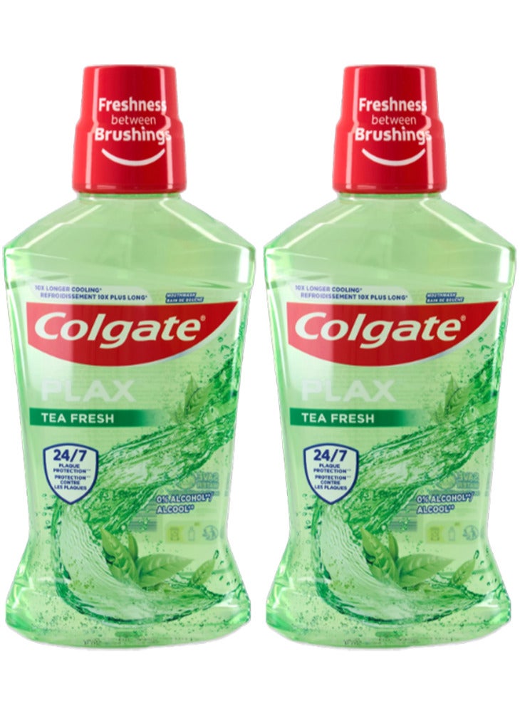 Colgate Pack Of 2 Colgate Plax Fresh Tea 250ml - Image 2