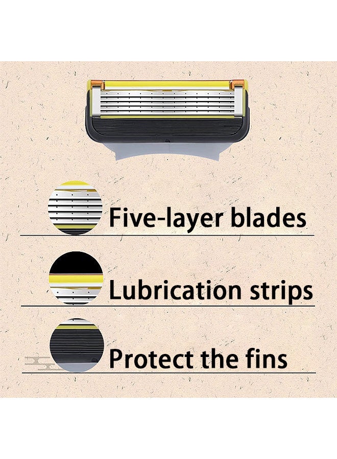 Photon Razor with 4 Floating Five-layer Stainless Blades, Designed for Sensitive Skin, Safety Razor - Image 3