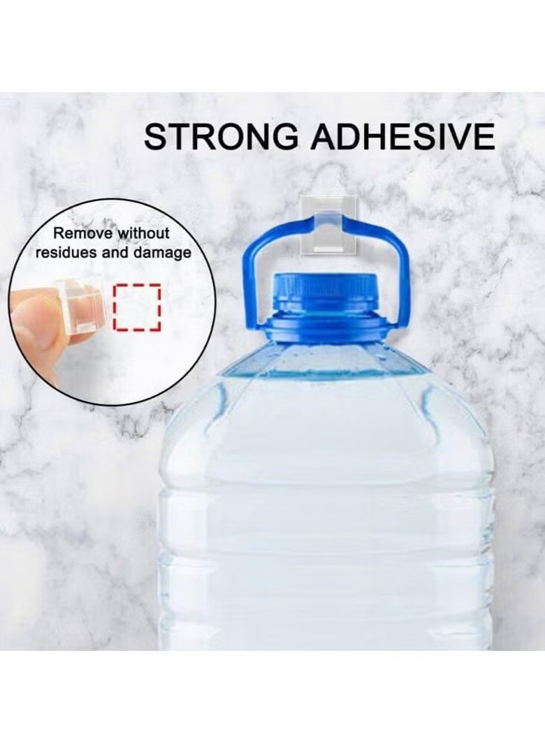 مجموعة من 100 مشبك كابلات لاصق، منظم أسلاك مُحسّن مع لاصق قوي، نظام إدارة الأسلاك أسفل المكتب والجدار لشرائط الإضاءة LED، أسلاك التمديد، إعدادات المسرح المنزلي (شفاف كبير) - Image 5