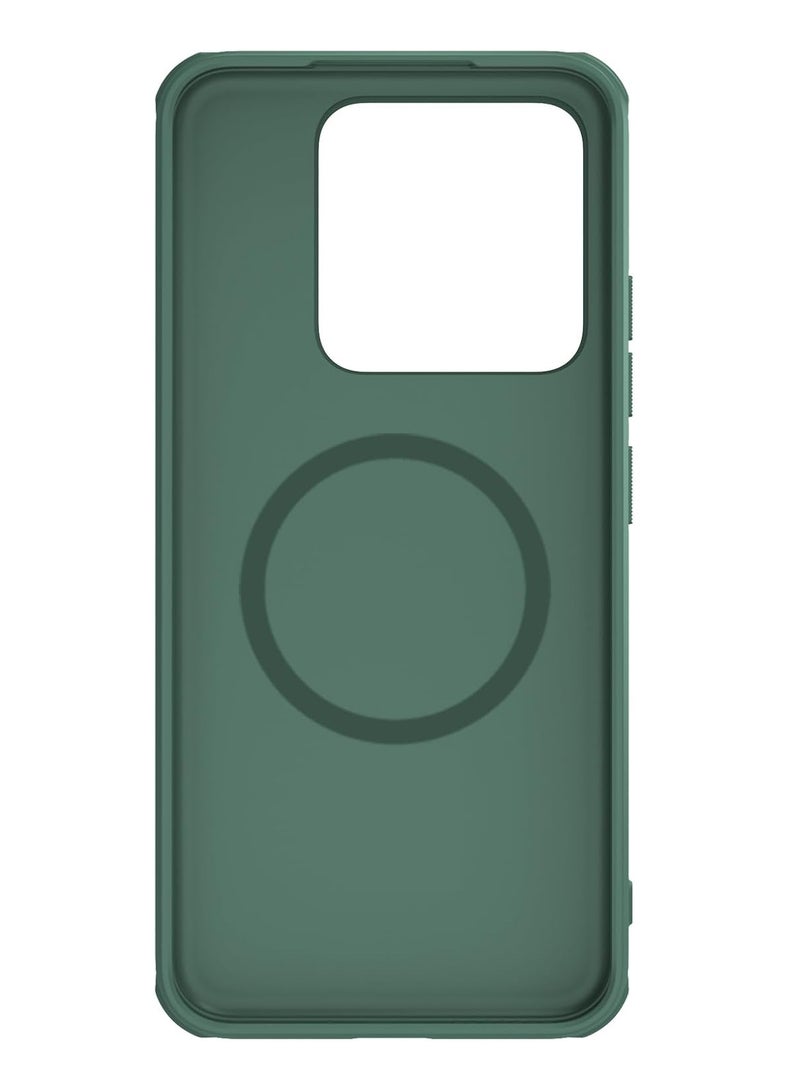 Nillkin Super Frosted Shield Pro Magnetic Series Cover Case Designed For Xiaomi Mi 14 - Green - Image 2