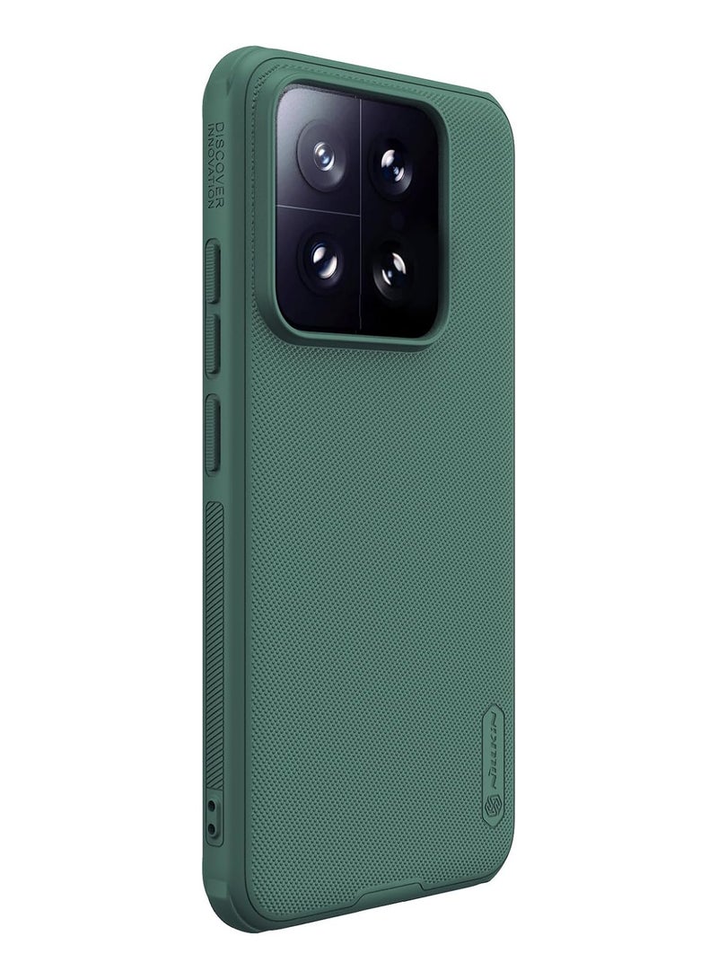 Nillkin Super Frosted Shield Pro Magnetic Series Cover Case Designed For Xiaomi Mi 14 - Green - Image 4