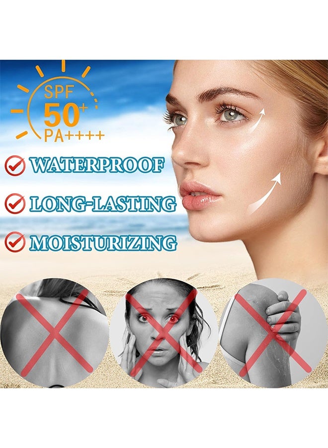 Jaysuing SPF 50+ Moisturiser Sun Stick, Face Sunscreen for All Skin Types,Water Resistant & Lightweight,Effective UV Protection Long Lasting Moisturizing Sun Stick - Image 5